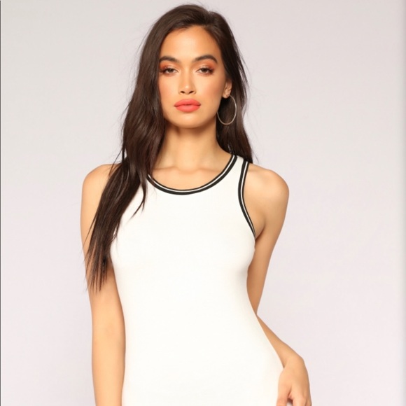 Ivory Sports Mini Dress - Picture 2 of 2